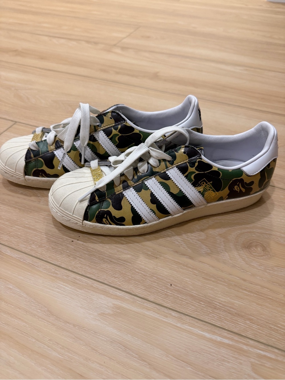 Adidas Superstar BAPE camo sneakers